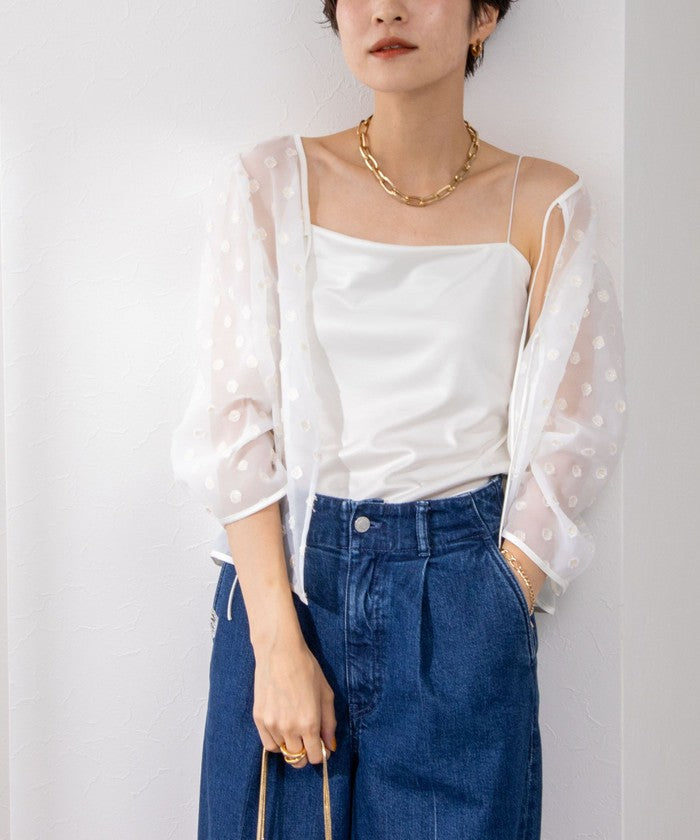 ノーリーズソフィー NOLLEY'S sophi サテンスムースベアトップ (オフホワイト) オフホワイト