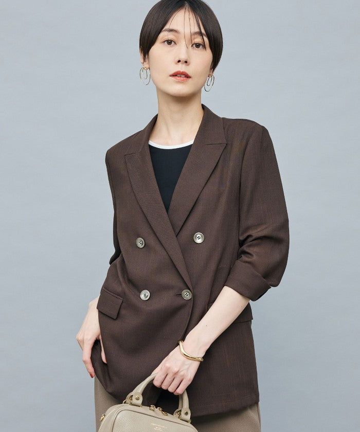 ノーリーズソフィー NOLLEY'S sophi ボイルシアーダブルJK (ダークブラウン) ダークブラウン