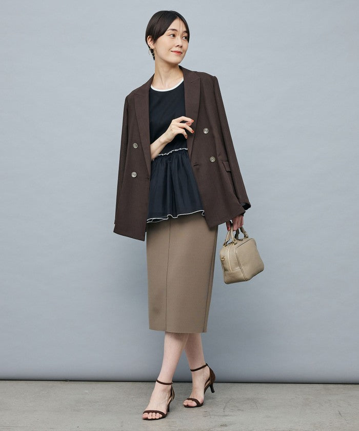 ノーリーズソフィー NOLLEY'S sophi ボイルシアーダブルJK (ダークブラウン) ダークブラウン