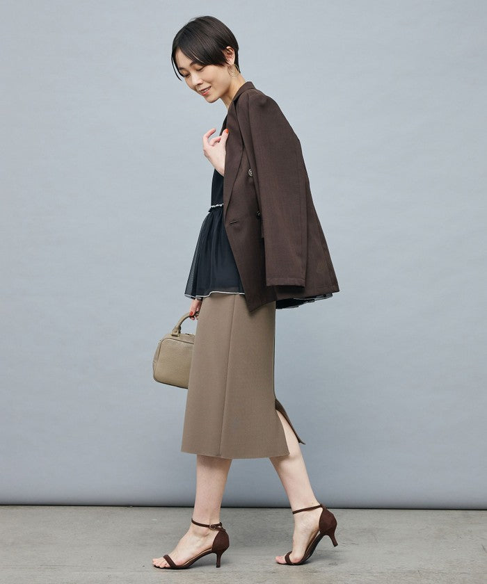 ノーリーズソフィー NOLLEY'S sophi ボイルシアーダブルJK (ダークブラウン) ダークブラウン