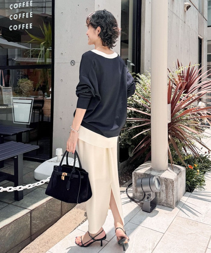 ノーリーズソフィー NOLLEY'S sophi ダブルサテンイージーSK (キナリ) キナリ