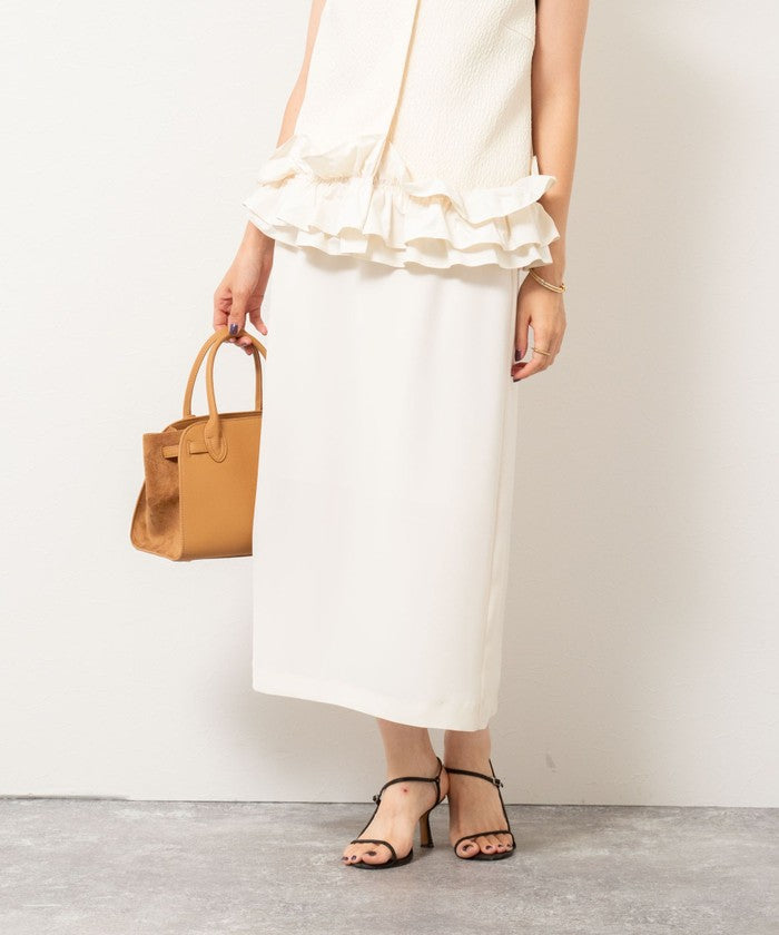 ノーリーズソフィー NOLLEY'S sophi ダブルサテンイージーSK (キナリ) キナリ