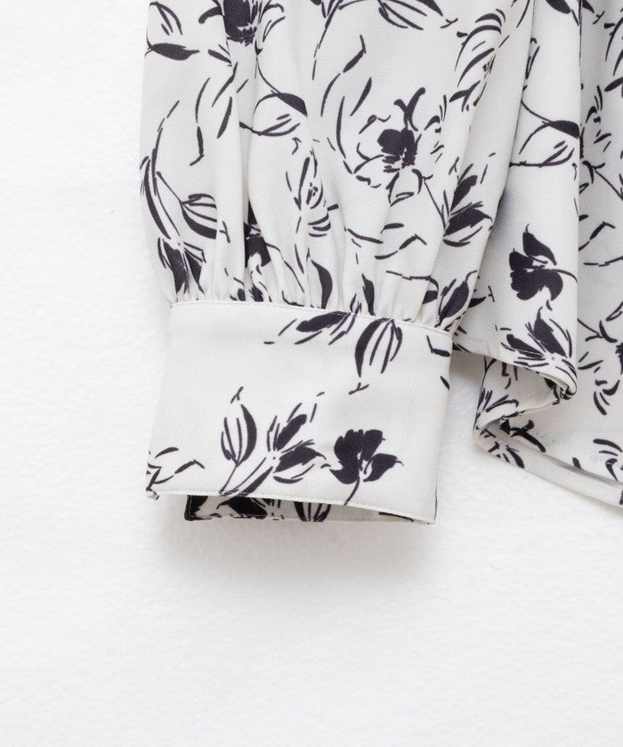 ノーリーズソフィー NOLLEY'S sophi ジョーゼットVネックBL (ホワイト系2) ホワイト系2