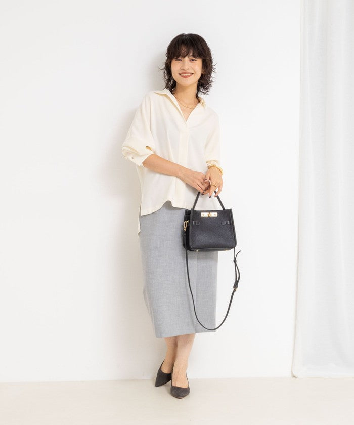 ノーリーズソフィー NOLLEY'S sophi ダブルサテンスキッパーBL (ネイビー) ネイビー