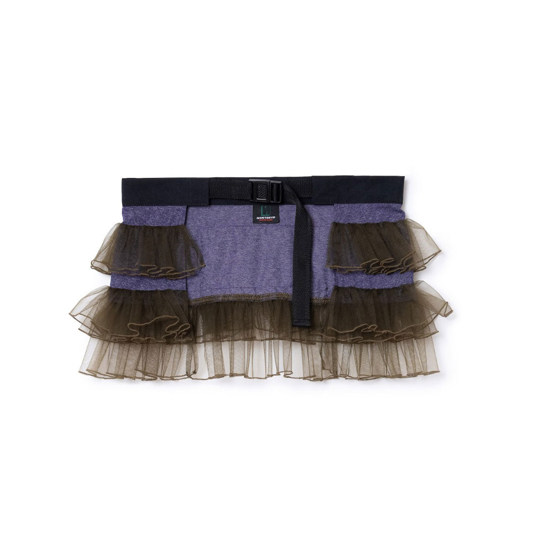 ノントーキョー NON TOKYO チュール フリル ベルト(TULLE FRILL BELT) (PURPLE x KHAKI) PURPLE x KHAKI