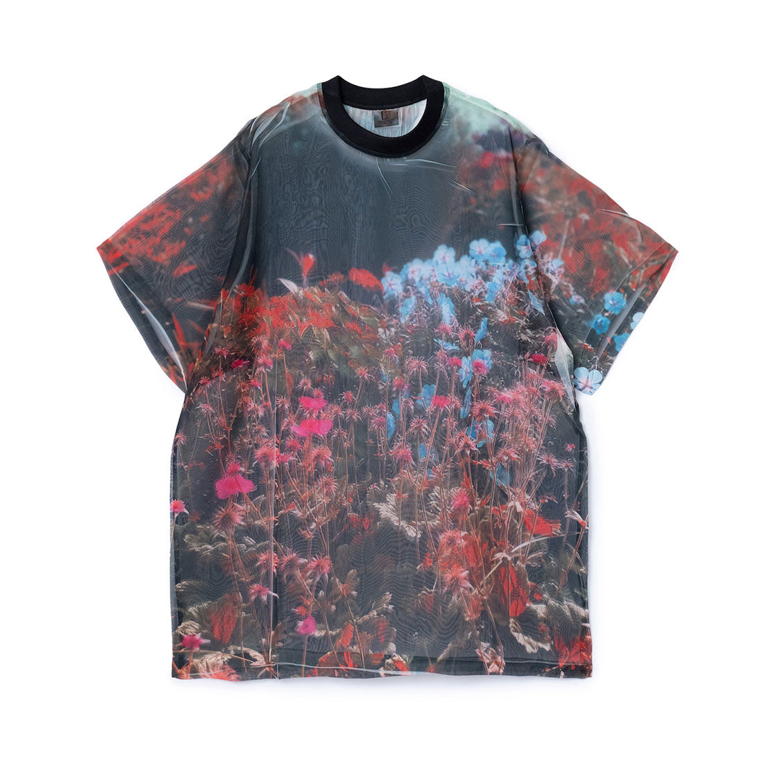 ノントーキョー NON TOKYO ダイレクトプリントシアーTシャツ(DIRECT PRINT SHEER T-SHIRT) (FLOWER) FLOWER