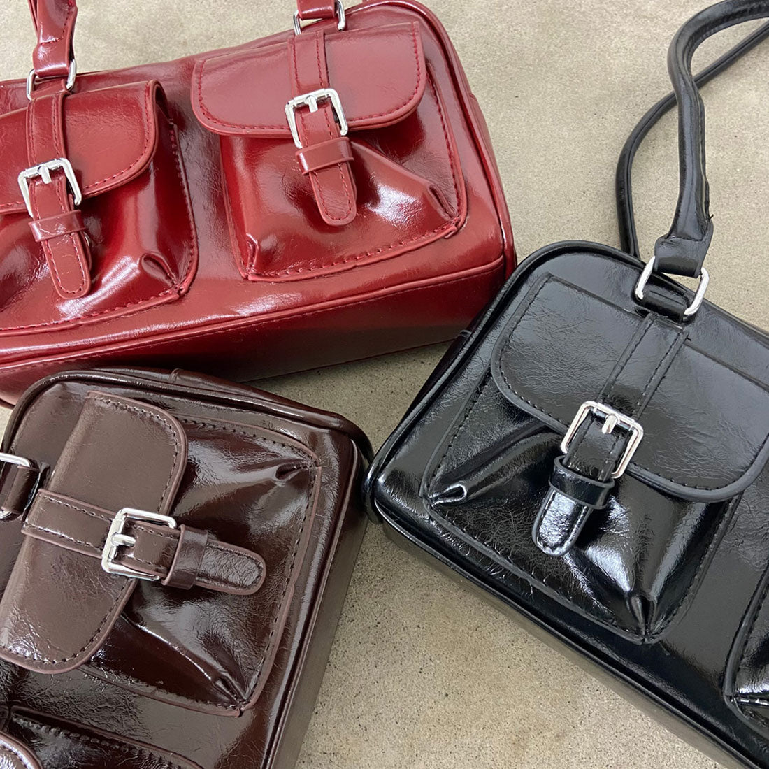 ノンヘッジ non-hedge 2ポケボストンバッグ (ブラウン) ブラウン