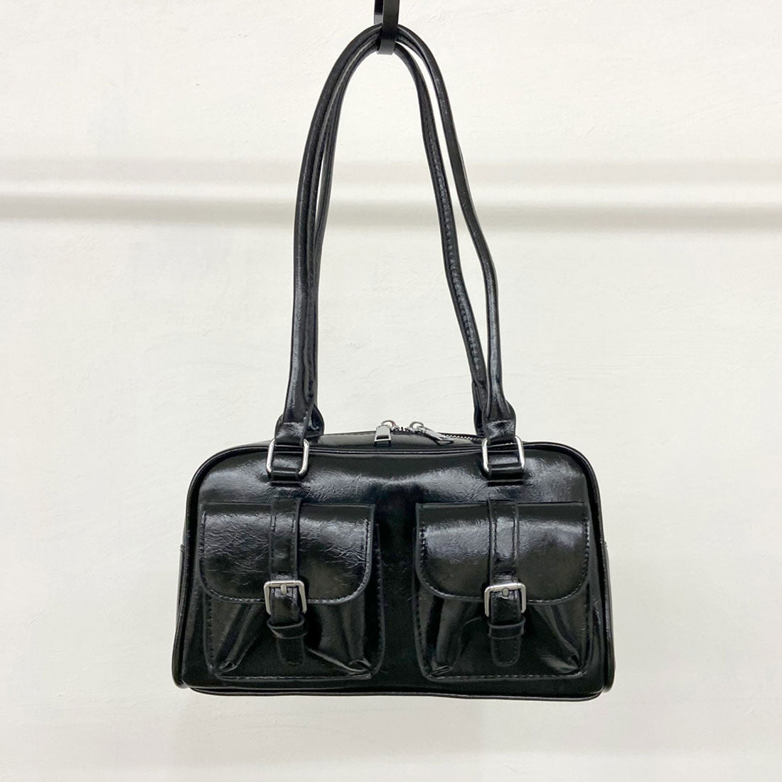 ノンヘッジ non-hedge 2ポケボストンバッグ (ブラウン) ブラウン