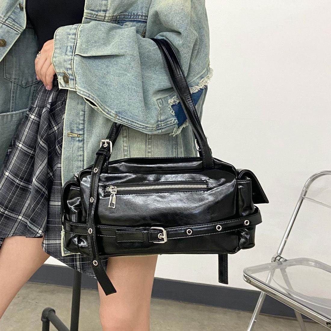 ノンヘッジ non-hedge ベルトZIPボストンバッグ (ブラウン) ブラウン