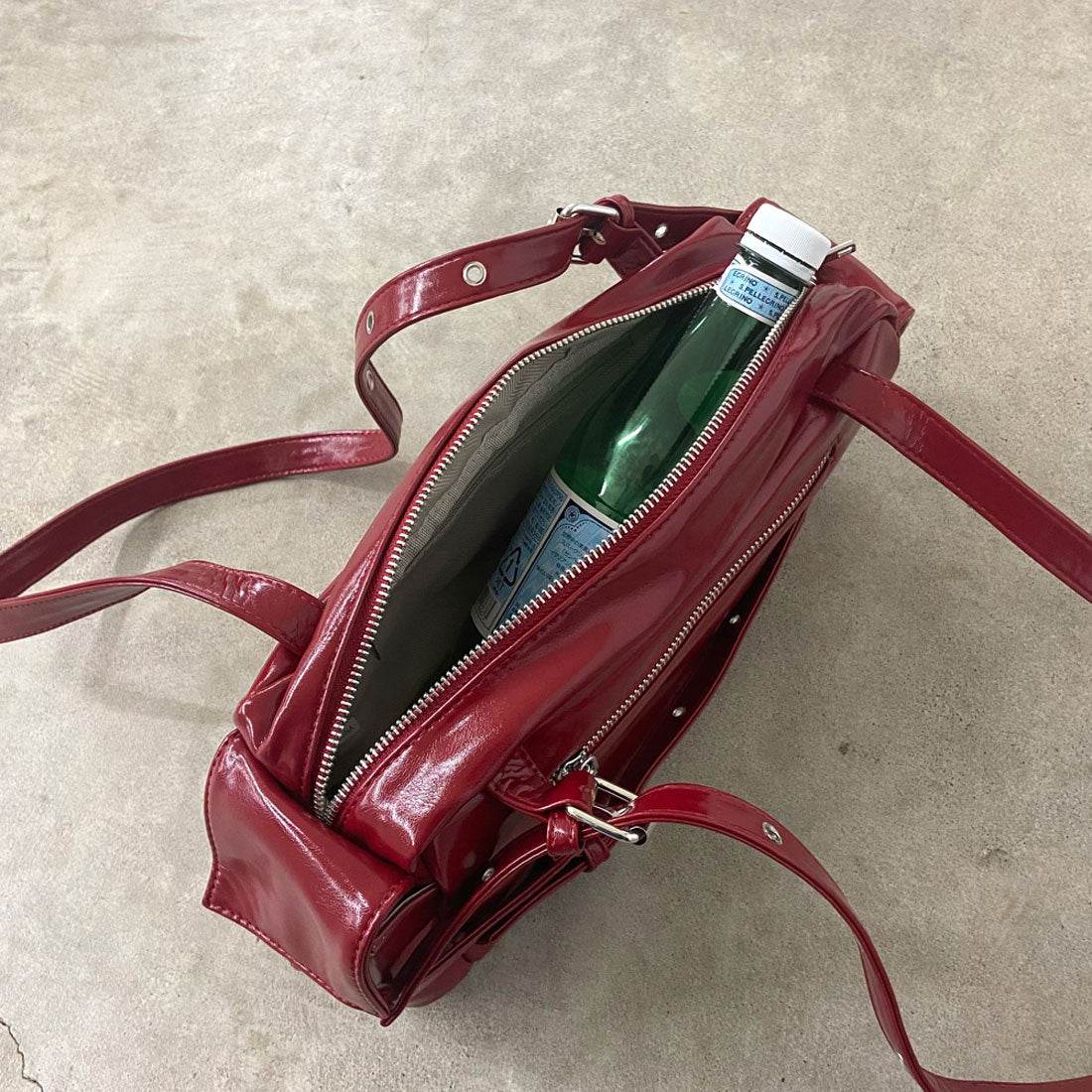 ノンヘッジ non-hedge ベルトZIPボストンバッグ (ブラウン) ブラウン