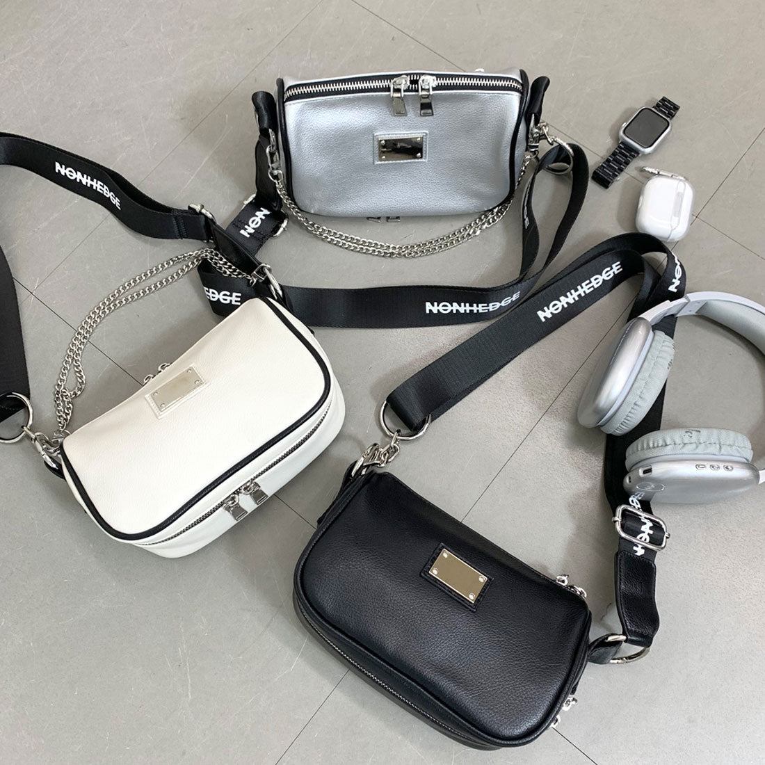 ノンヘッジ non-hedge ショルダーロゴ2WAYバッグ
