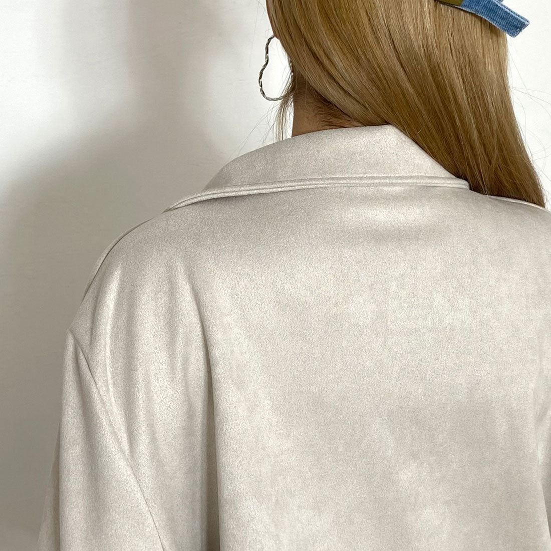 非對沖 non-hedge ★網路限定★剪裁麂皮外套・褲子套裝