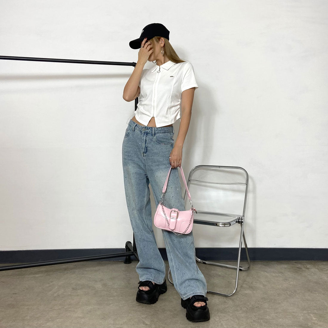 ノンヘッジ non-hedge ZIPサイドドロストポロ (ブラック) ブラック