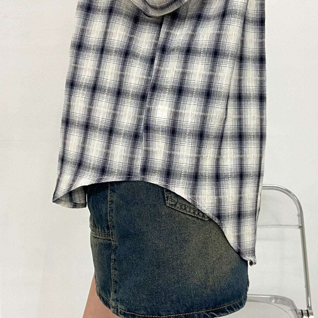 ノンヘッジ non-hedge チェックシャツ (ピンク) ピンク