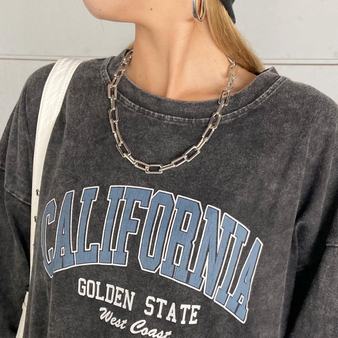 ノンヘッジ non-hedge ブリーチロゴビッグTシャツ (チャコール) チャコール