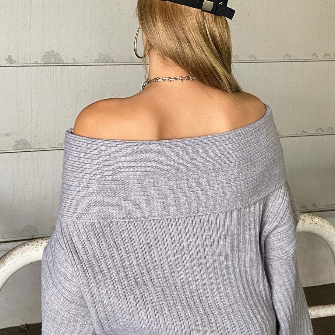 ノンヘッジ non-hedge オフショルニットトップス・ショートパンツセットアップ (モカ) モカ