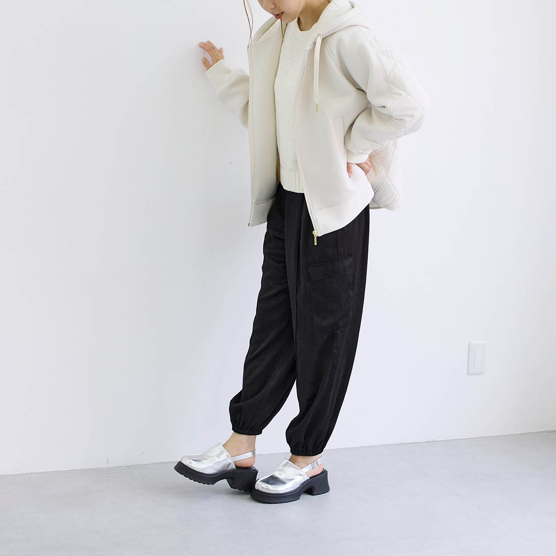 中心線防水台木鞋涼鞋