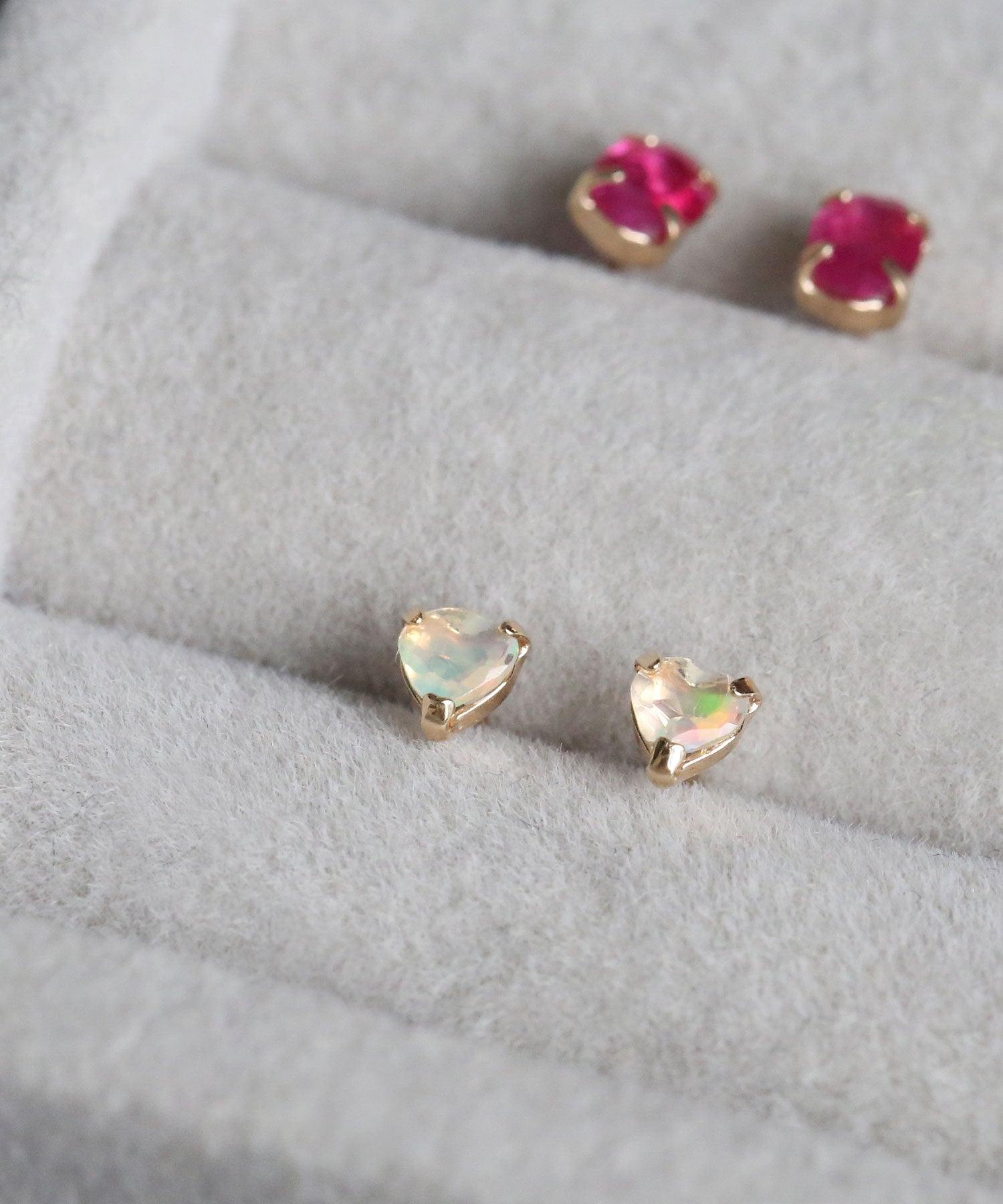 コレカラ colleca la K10 誕生石 スタッドピアス オパール 10月 (オパール) オパール