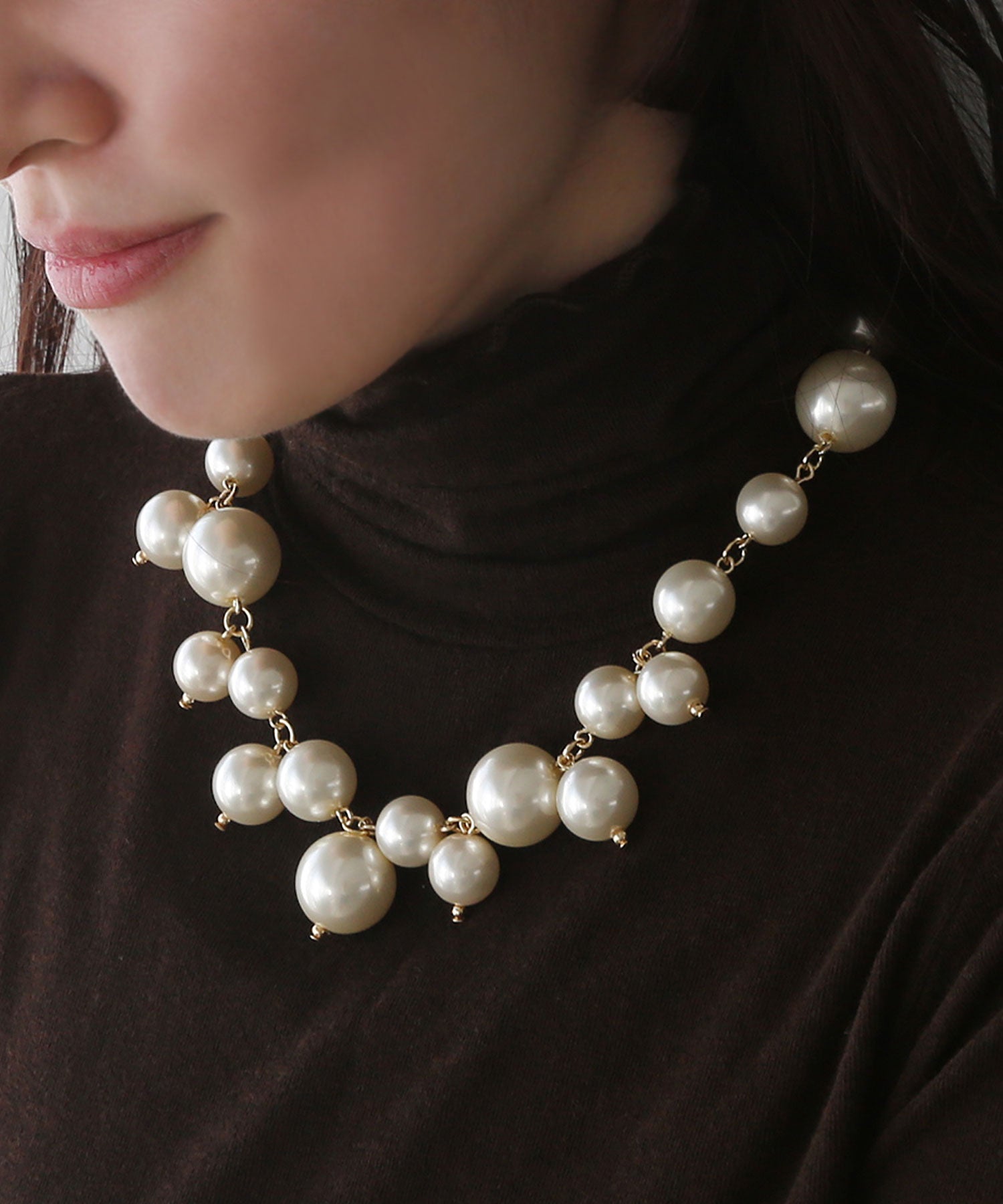 コレカラ colleca la 大粒パールネックレス (ホワイト) ホワイト