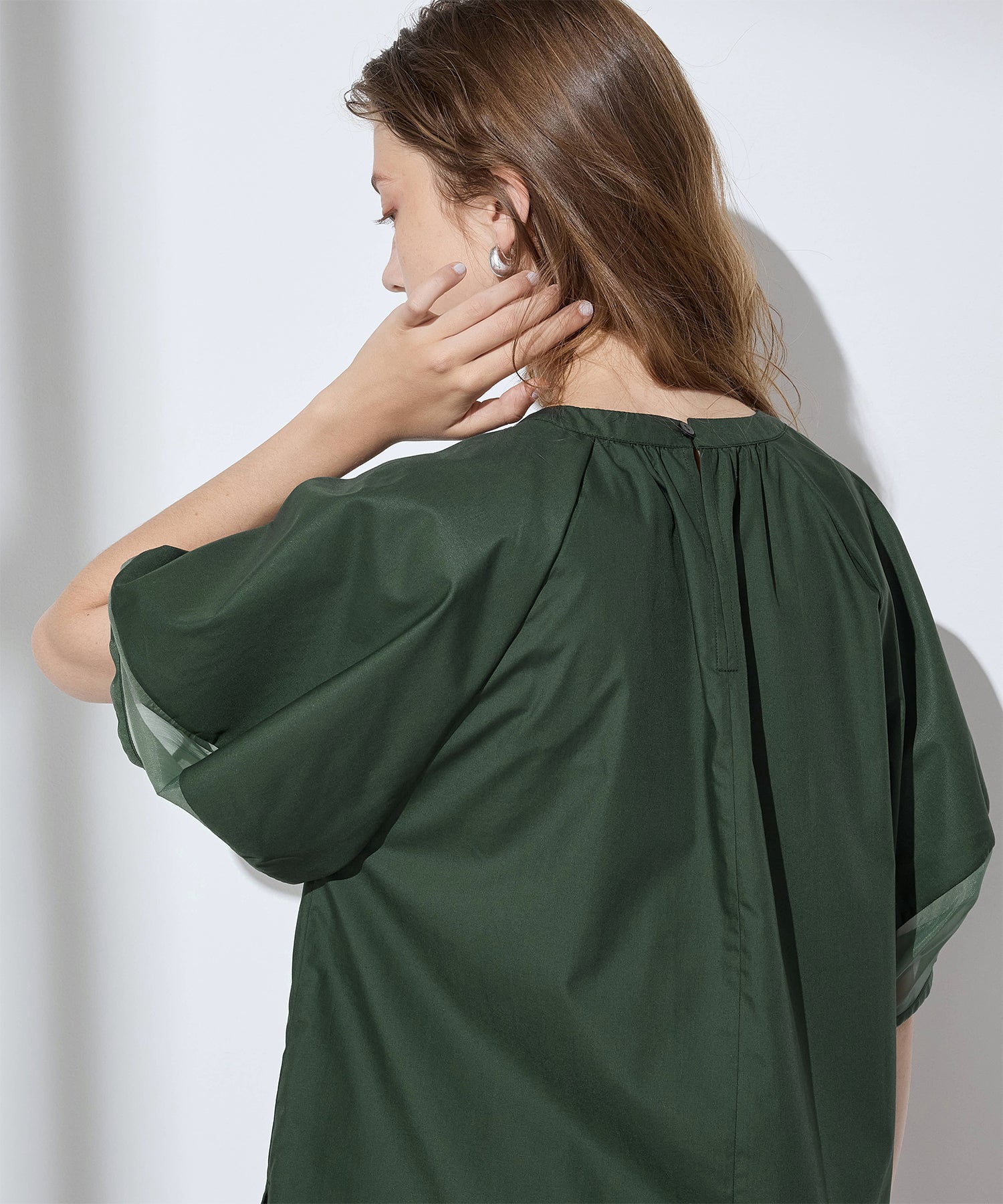 LE SOUK HOLIDAY Sheer Sleeve Blouse
