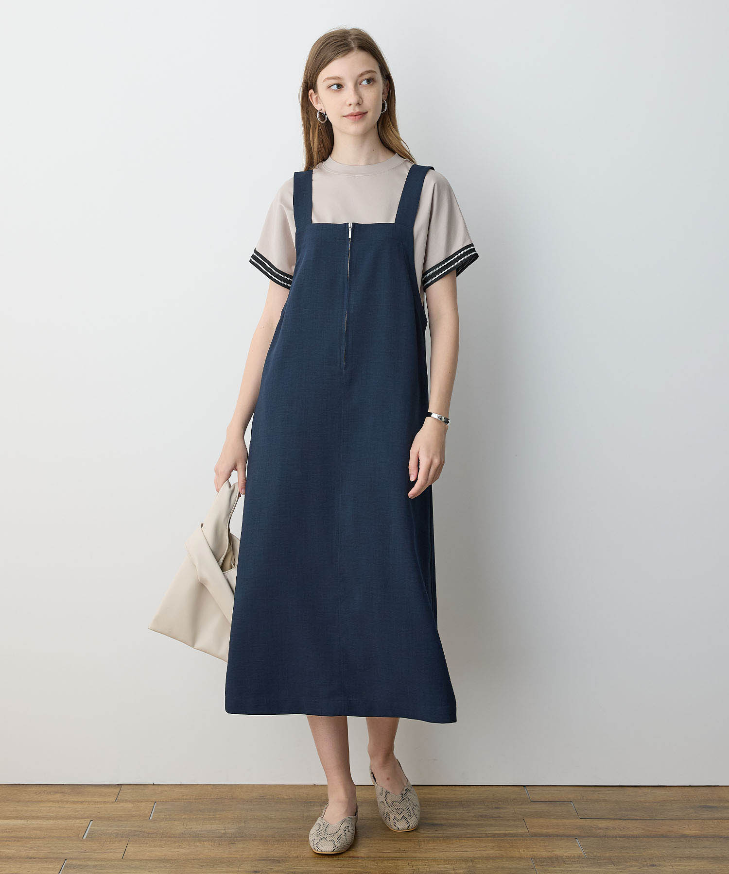 ルスークホリデー LE SOUK HOLIDAY リネンジャンスカ (ブラウン) ブラウン