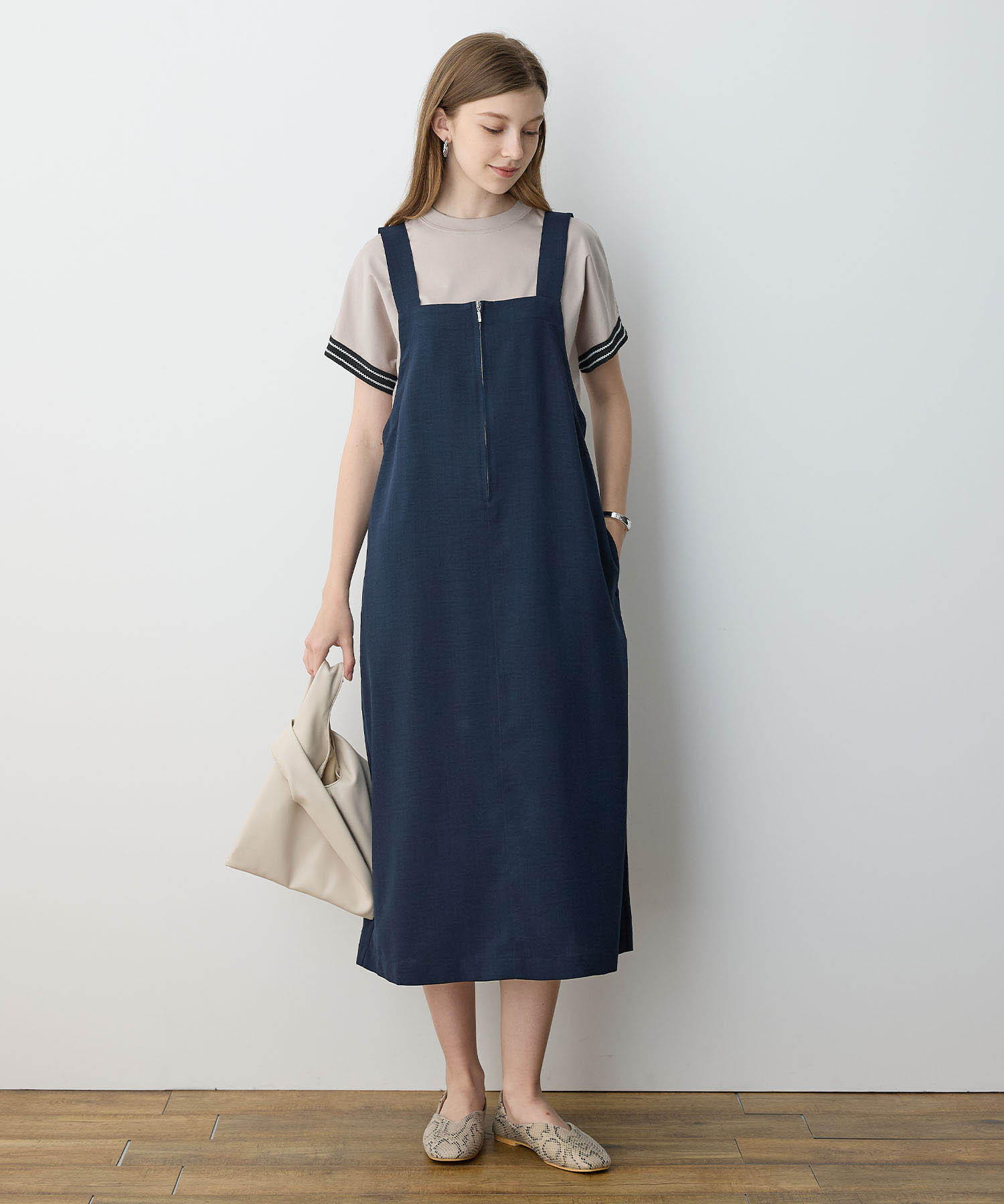 ルスークホリデー LE SOUK HOLIDAY リネンジャンスカ (ブラウン) ブラウン