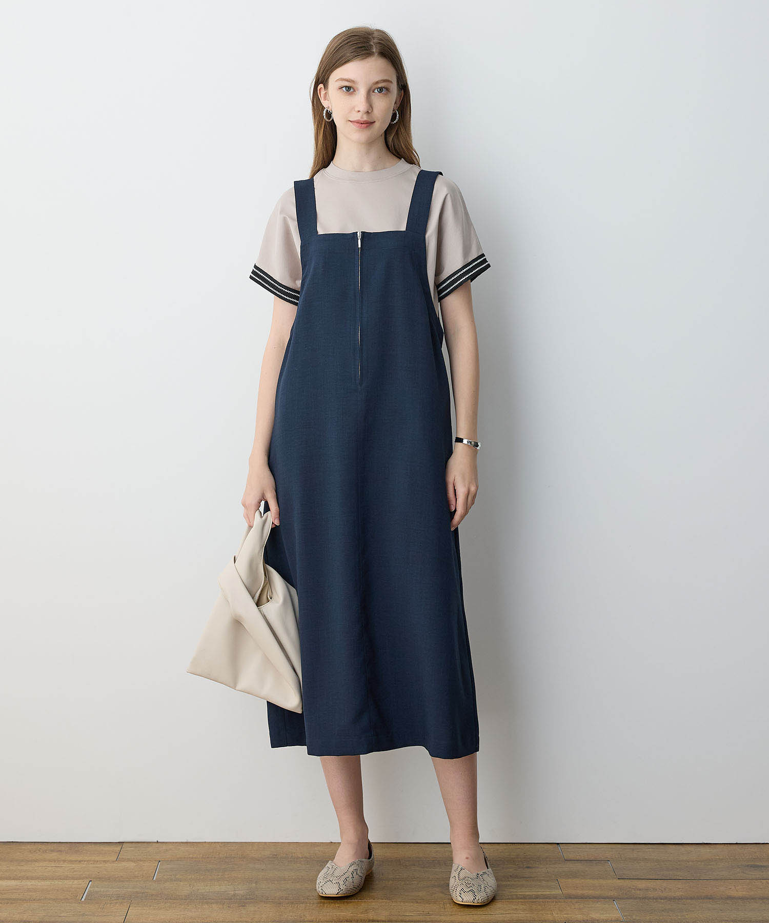 ルスークホリデー LE SOUK HOLIDAY リネンジャンスカ (ブラウン) ブラウン