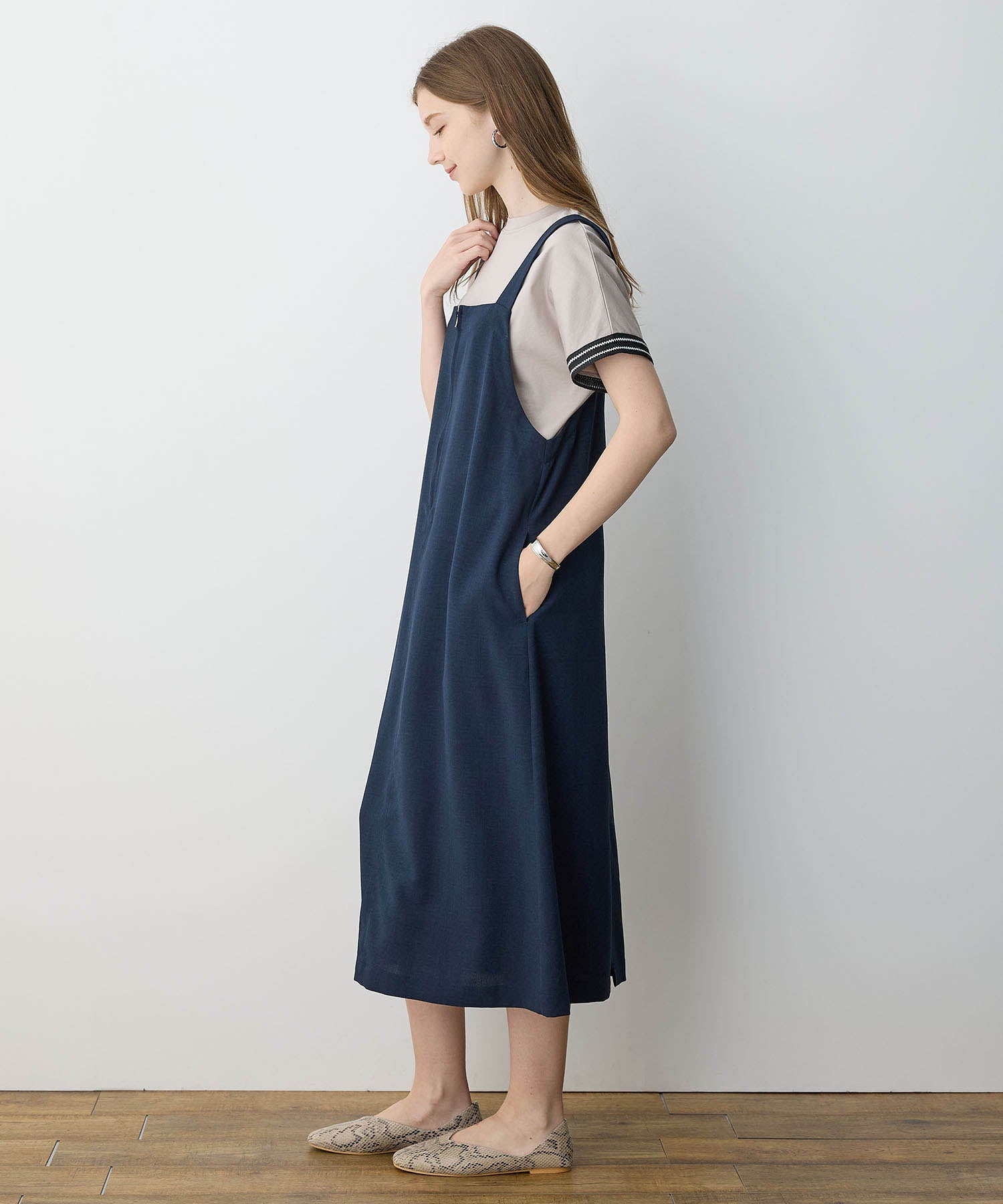 ルスークホリデー LE SOUK HOLIDAY リネンジャンスカ (ブラウン) ブラウン