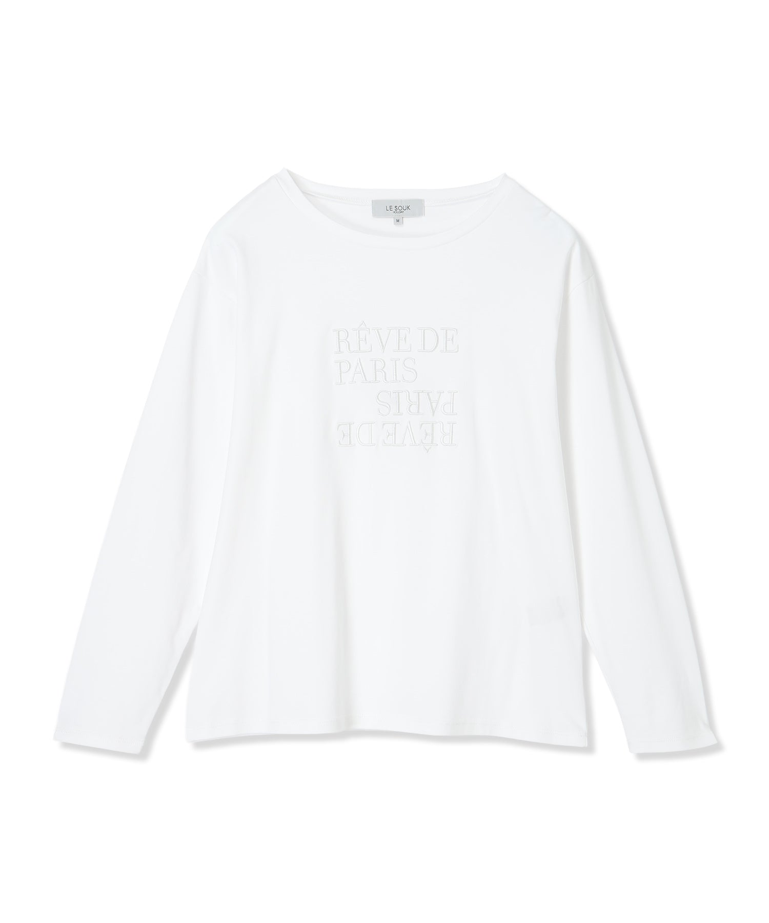 ルスークホリデー LE SOUK HOLIDAY 刺しゅうロングTシャツ (ブラック) ブラック