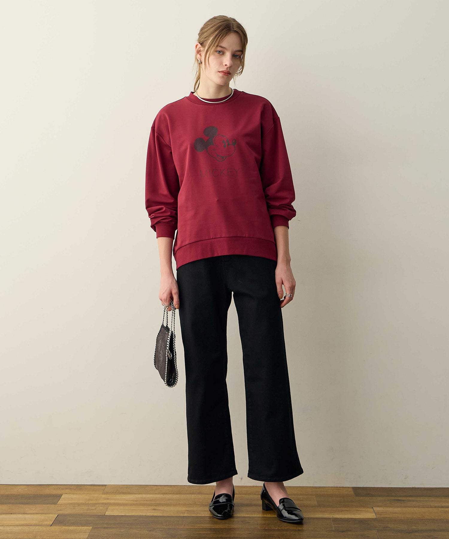 ルスークホリデー LE SOUK HOLIDAY ワイドデニムパンツ (ブラック) ブラック