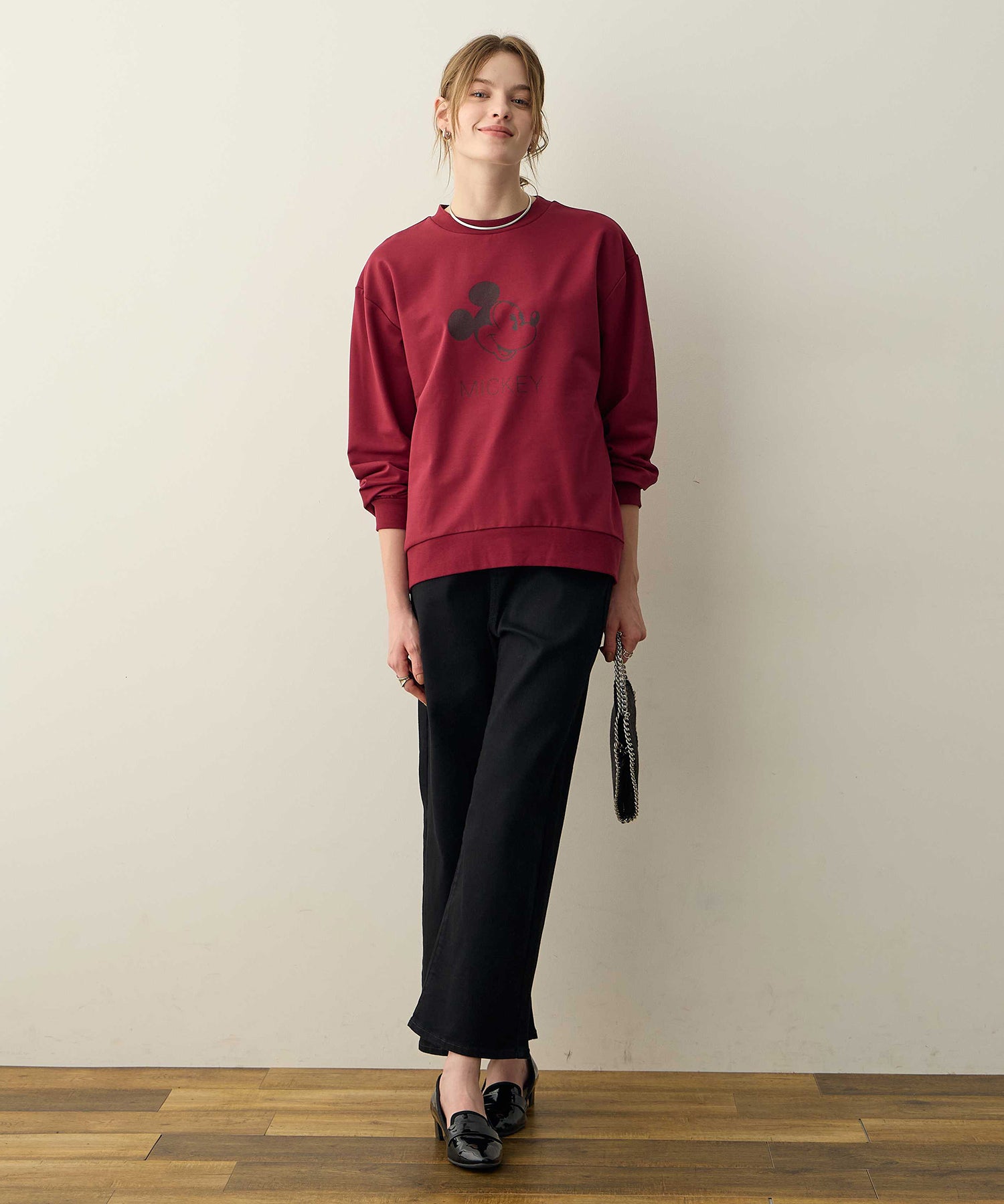 ルスークホリデー LE SOUK HOLIDAY ワイドデニムパンツ (ブラック) ブラック