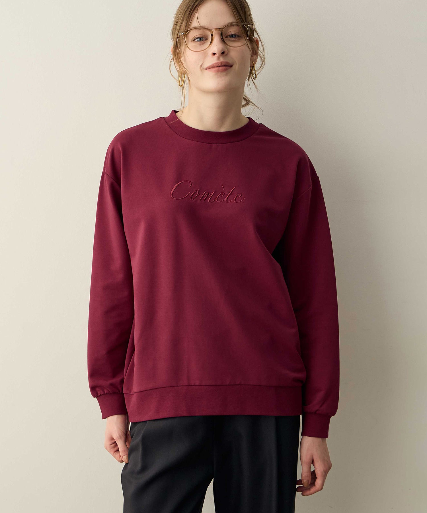 ルスークホリデー LE SOUK HOLIDAY 刺しゅうスウェット (ブラック) ブラック