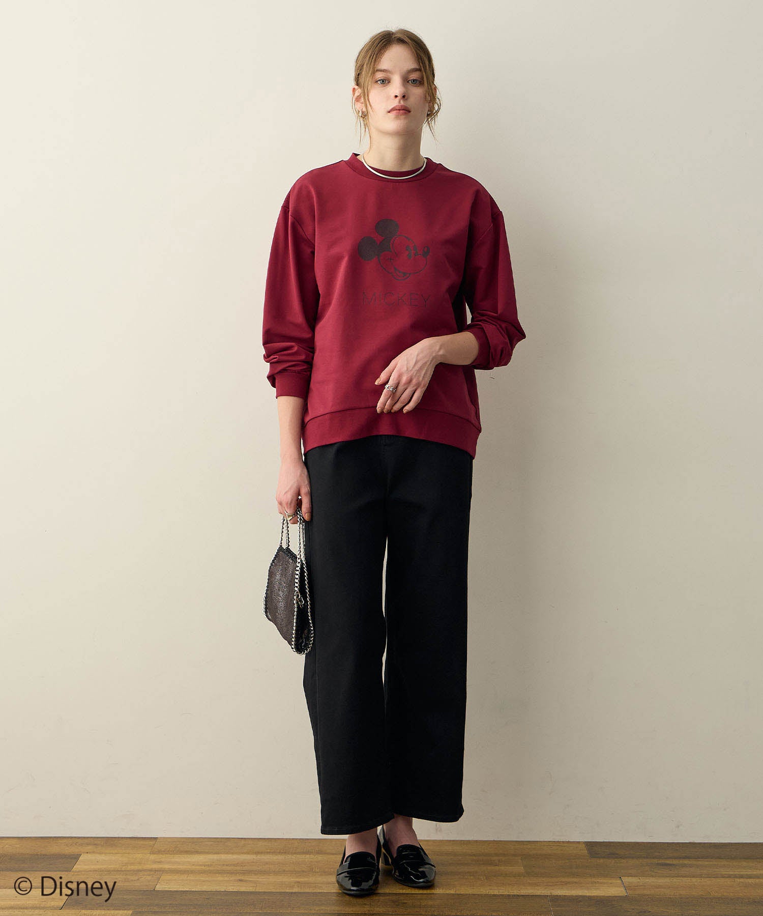 ルスークホリデー LE SOUK HOLIDAY Mickey Mouse/モチーフスウェット (オフホワイト) オフホワイト