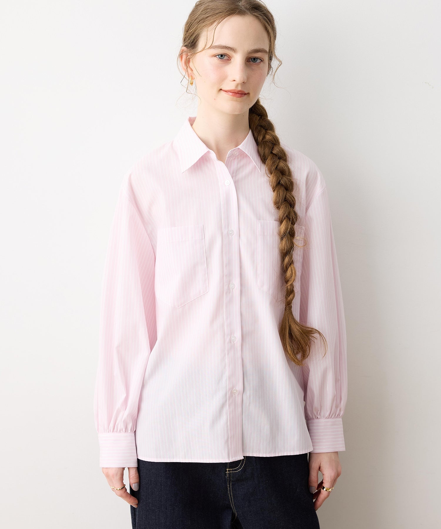 ルスークホリデー LE SOUK HOLIDAY レギュラーカラーシャツ (ピンク) ピンク