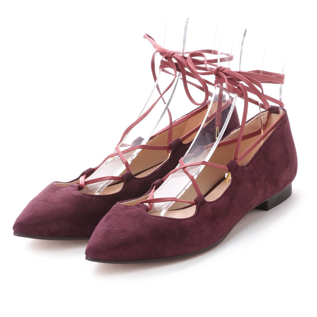 エヌティ NT バレエシューズ,レッド