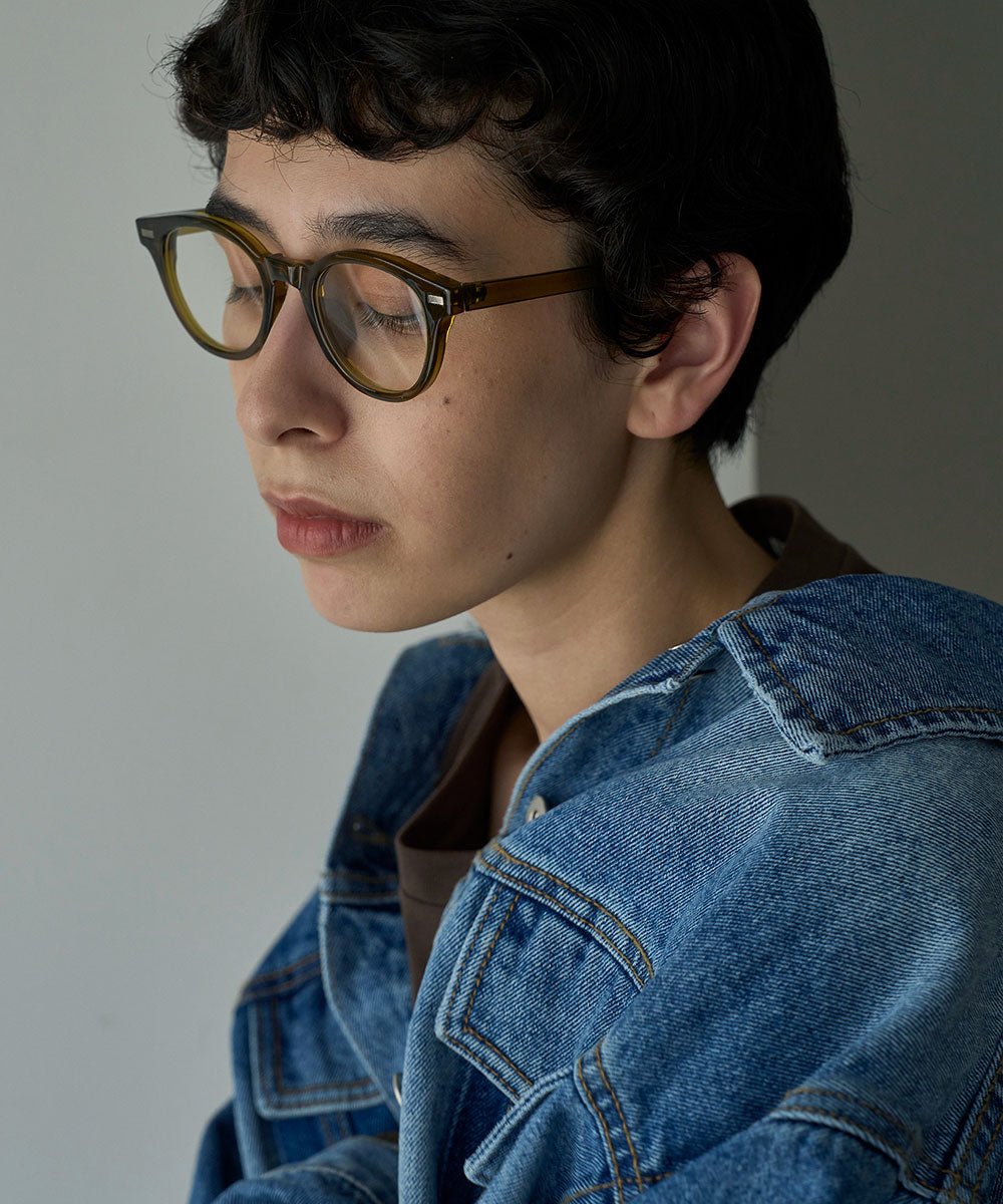 マージュール marjour NUANCE COLOR FRAME GLASSES (GREEN) GREEN