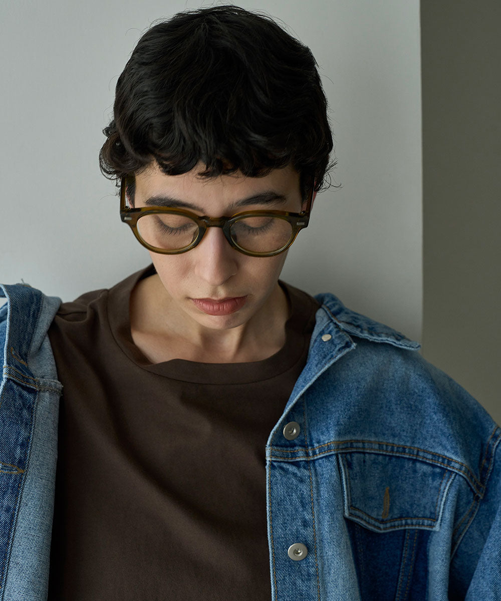 マージュール marjour NUANCE COLOR FRAME GLASSES (GREEN) GREEN