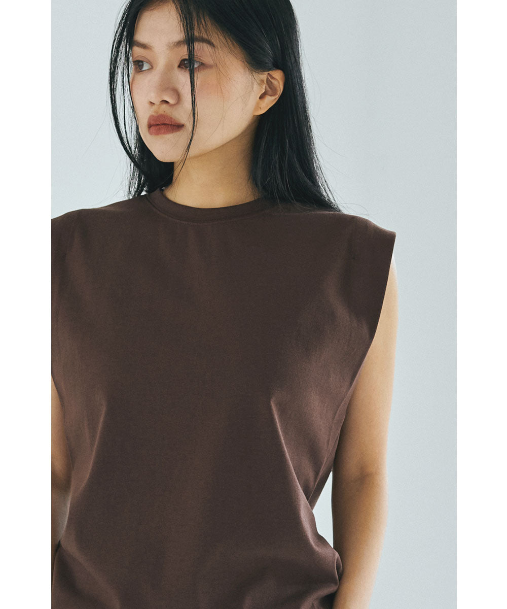 マージュール marjour FRENCH SLEEVE TEE (BROWN) BROWN