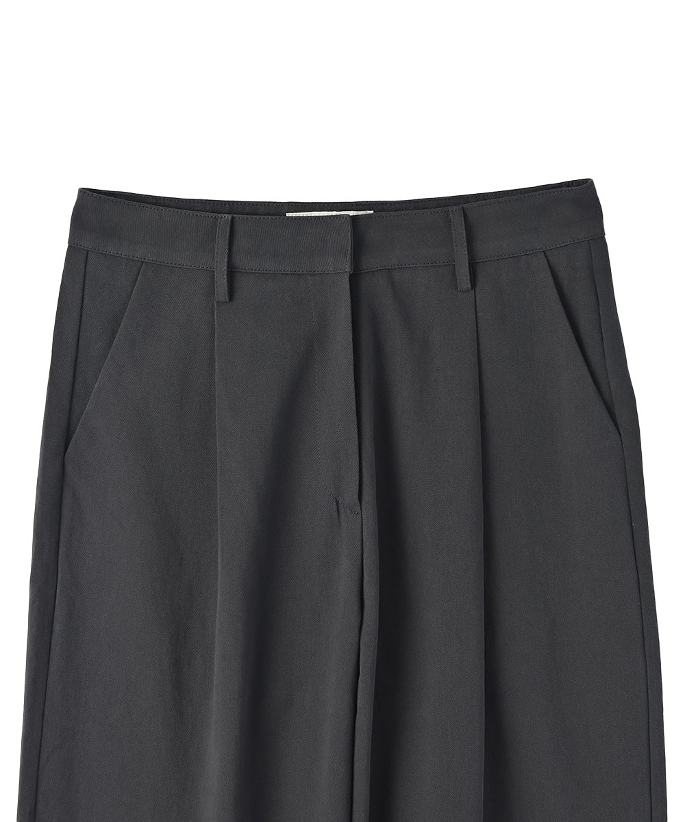 マージュール marjour COTTON TUCK PANTS (ASH NAVY) ASH NAVY