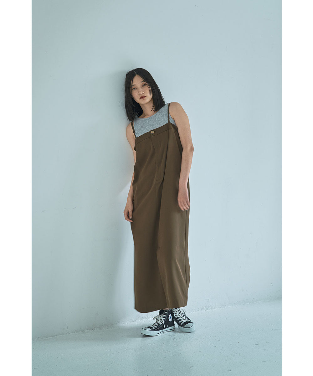 マージュール marjour STRAIGHT JUMPER SKIRT (MOCHA) MOCHA