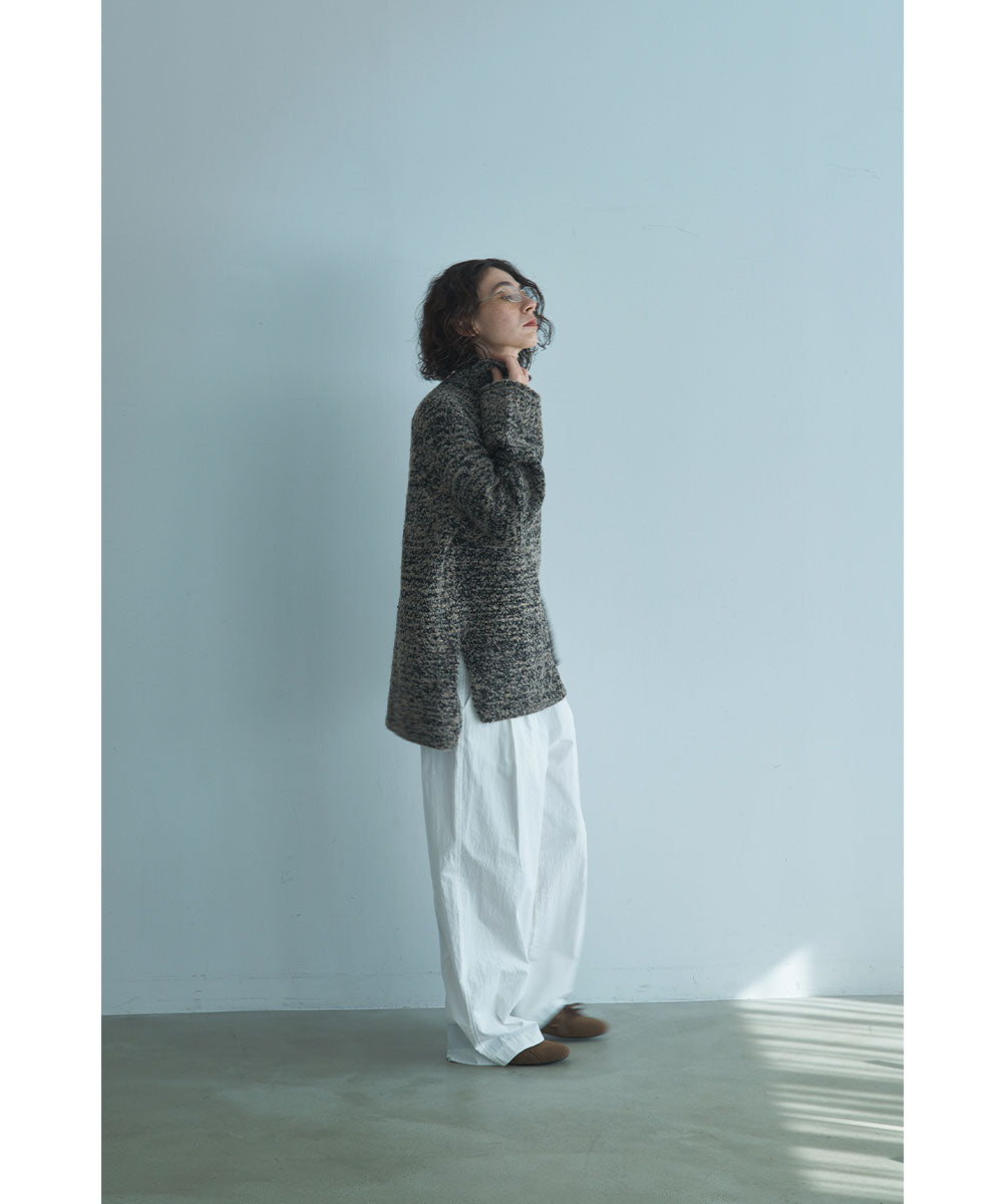 マージュール marjour MELANGE BOTTLE NECK KNIT (MOCHA) MOCHA