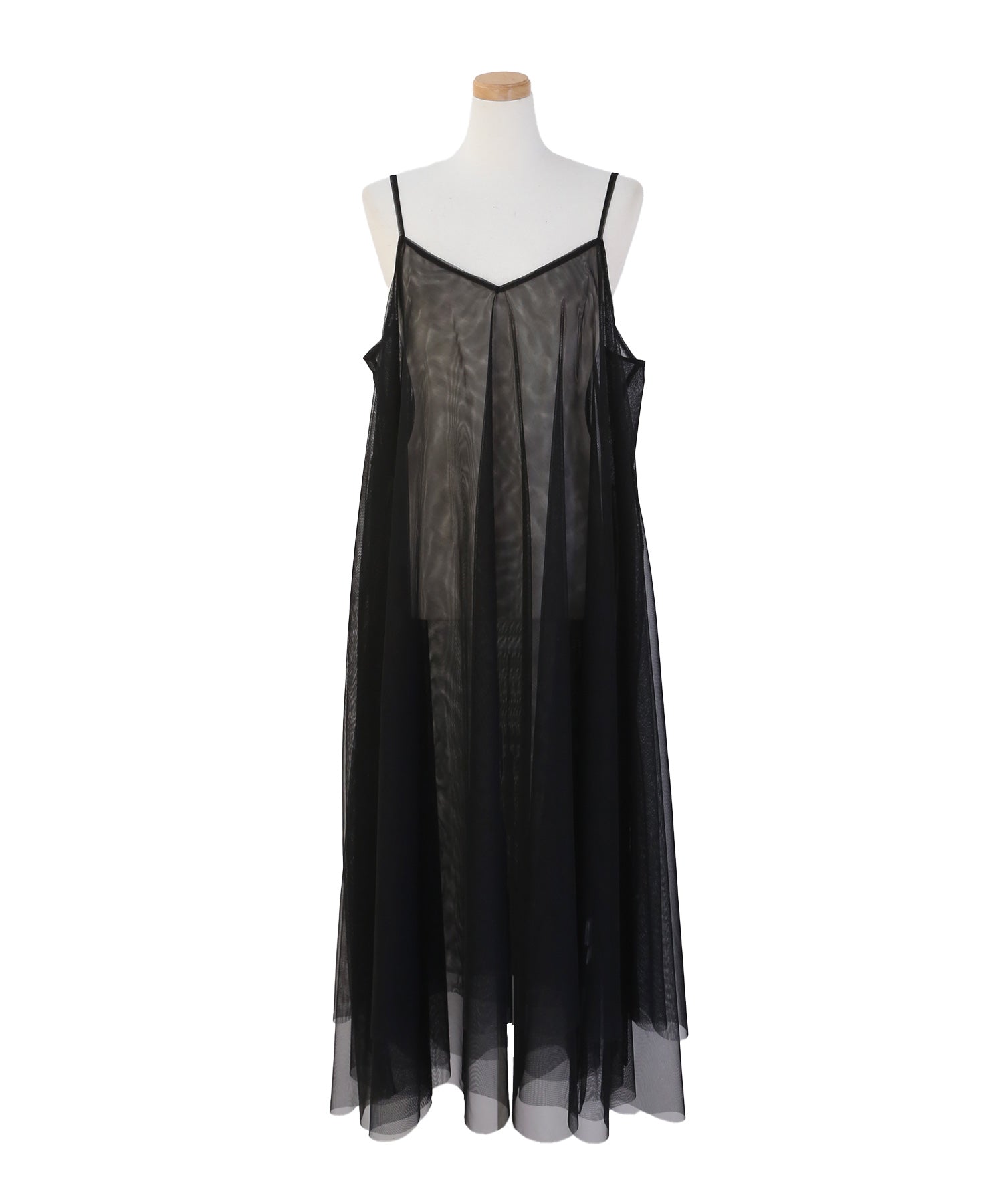 ミエリ インヴァリアント MIELI INVARIANT Mesh Sheer Layer Dress