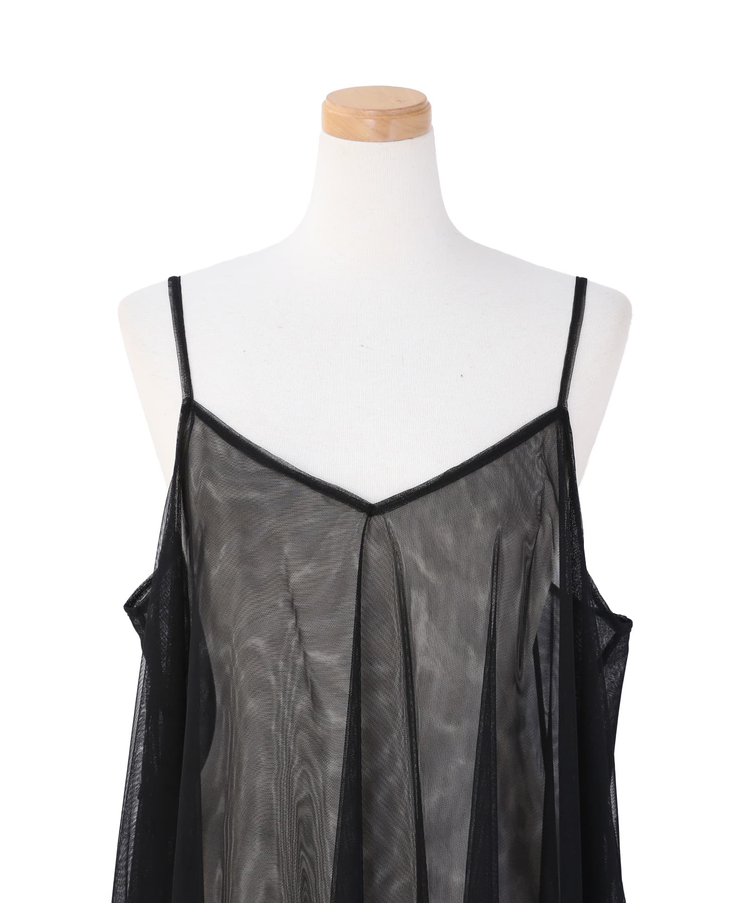 ミエリ インヴァリアント MIELI INVARIANT Mesh Sheer Layer Dress