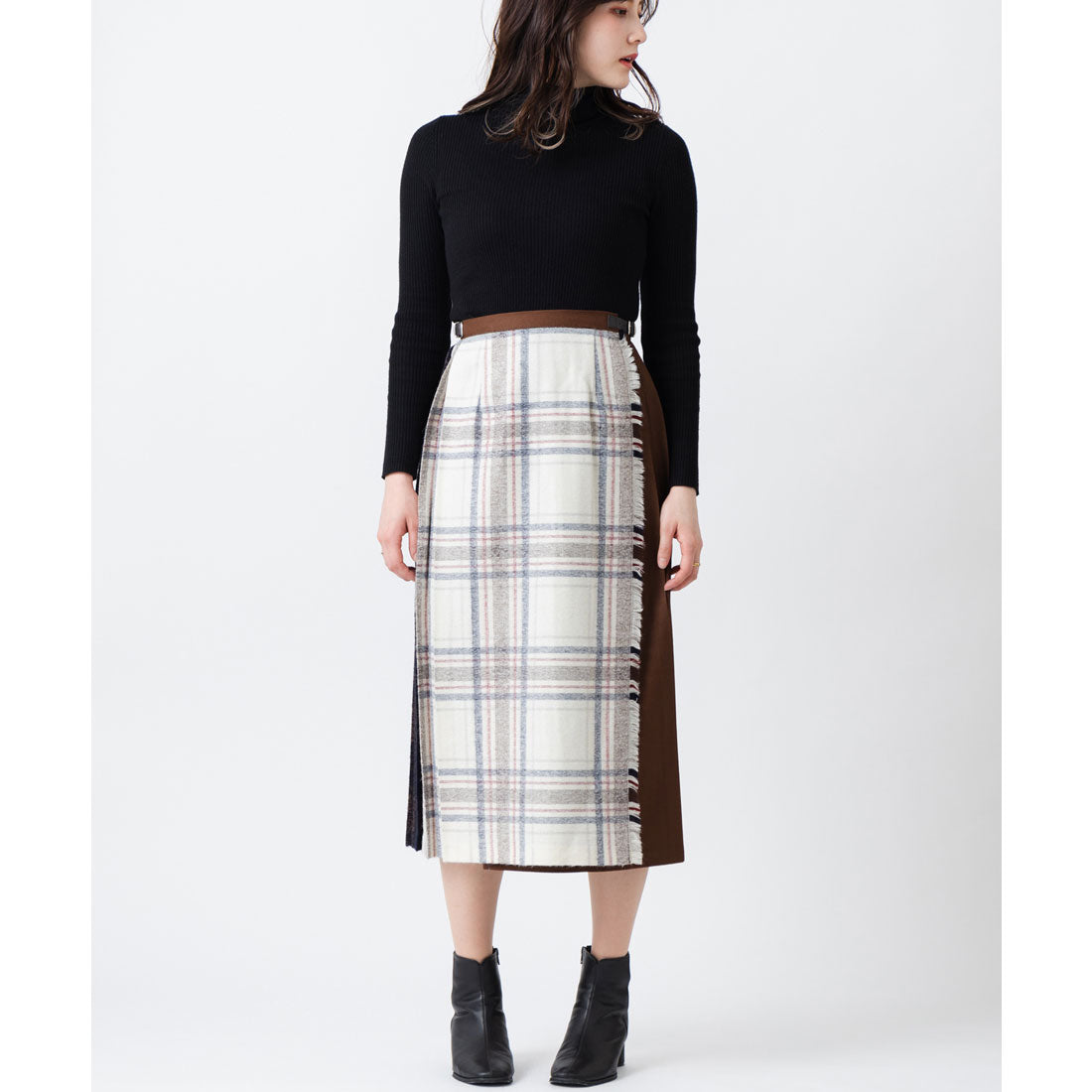 オニールオブダブリン O'NEIL of DUBLIN 【別注】クラシックモデル パッチワーク コンビネーション キルトスカート ロング,WB01W24