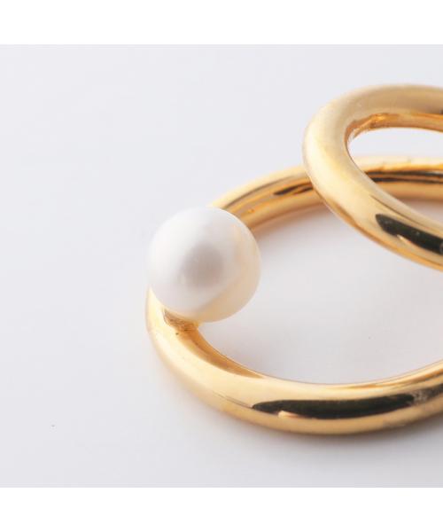 オティウムバーグ Otiumberg Otiumberg イヤーカフ Double Pearl Ear Cuff OT0029-2584 (ゴールド) ゴールド