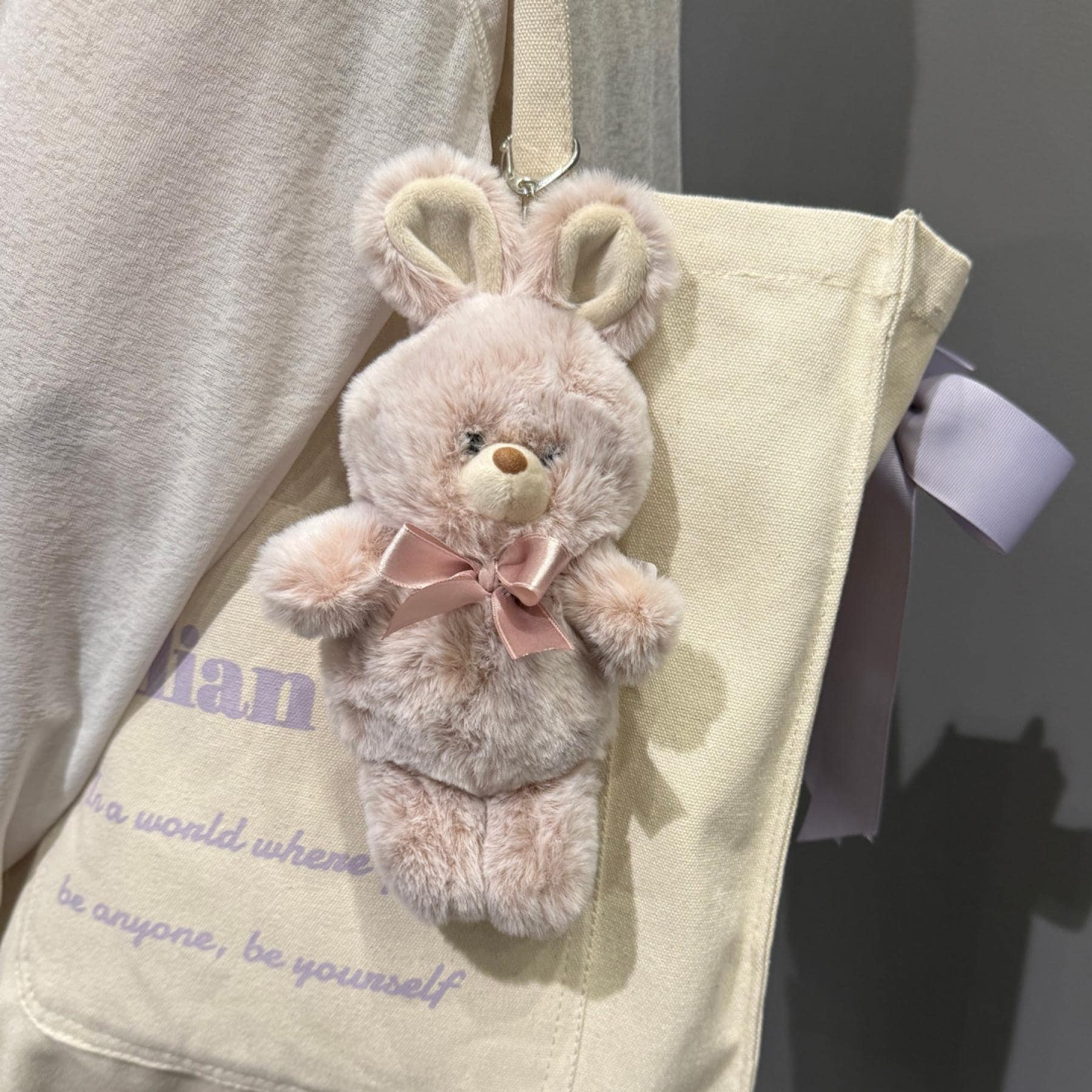 オーバータッシェ Ober Tashe アニマルマスコットキーホルダー大 (ピンクうさぎ(004)) ピンクうさぎ(004)