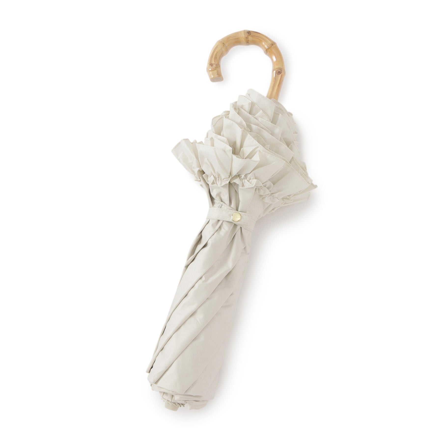 オーバータッシェ Ober Tashe 完全遮光 遮光率100% 晴雨兼用日傘 リボン折りたたみ傘 (オフホワイト(003)) オフホワイト(003)