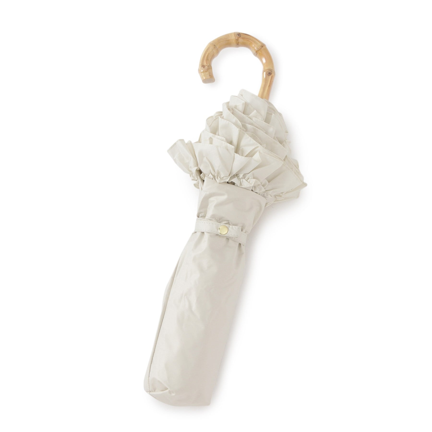 オーバータッシェ Ober Tashe 完全遮光 遮光率100% 晴雨兼用日傘 リボン折りたたみ傘 (オフホワイト(003)) オフホワイト(003)