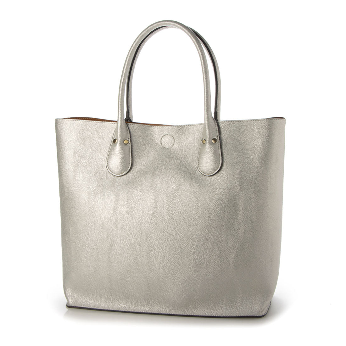 <ロングセラー>【テレビ ドラマ着用アイテム】オティアス Otias バッグインバッグ付きシュリンクレザータイプ合皮トートバッグ (SV) SV