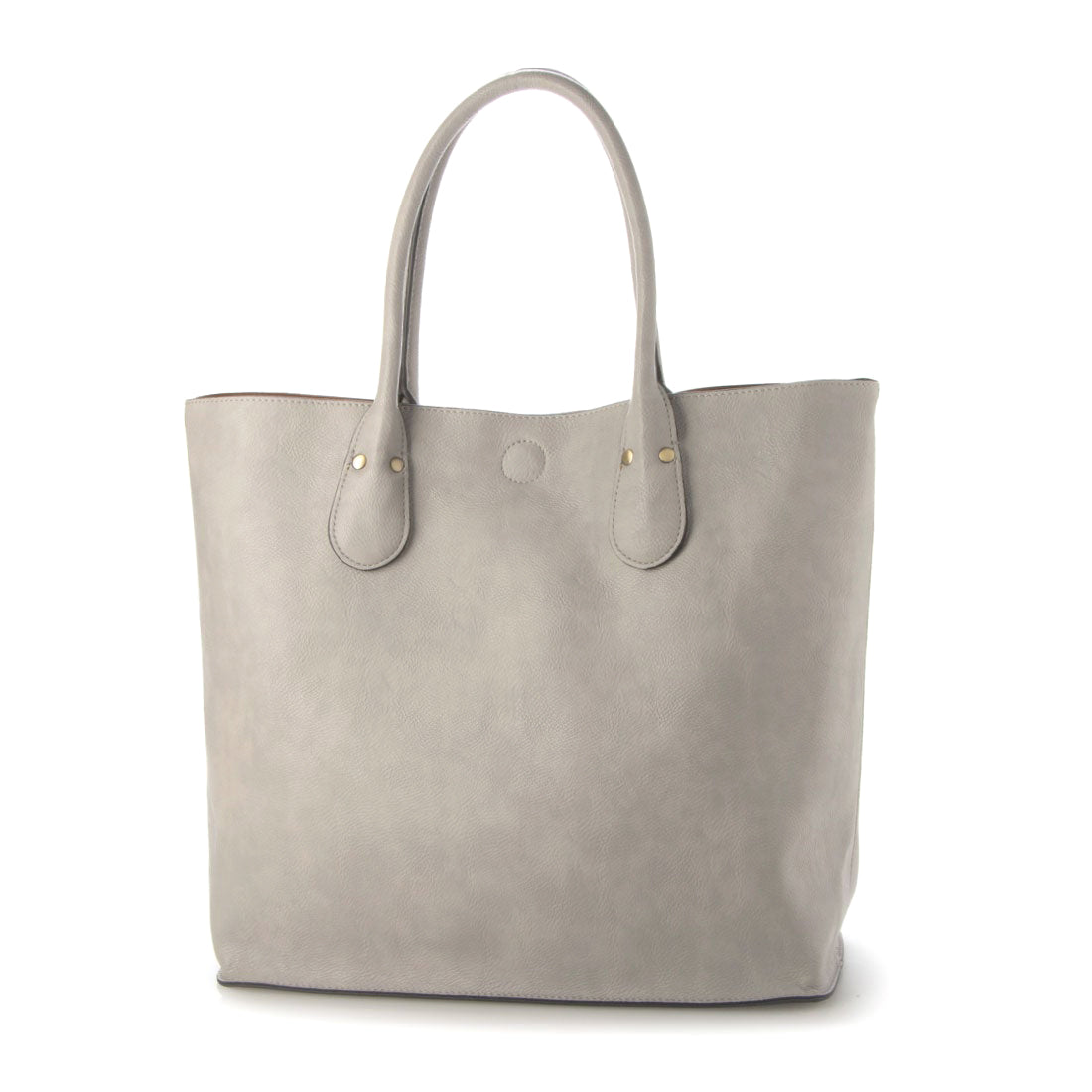 <ロングセラー>【テレビ ドラマ着用アイテム】オティアス Otias バッグインバッグ付きシュリンクレザータイプ合皮トートバッグ (LGRY) LGRY